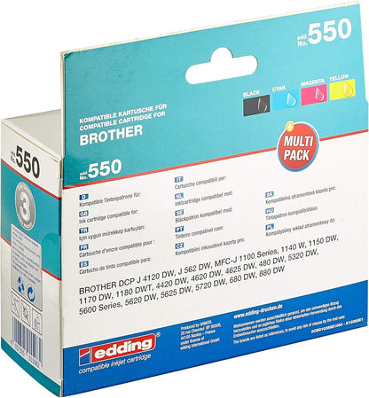 Edding EDD-477 LC-223BK/C/M/Y 4PACK Tintenpatrone
