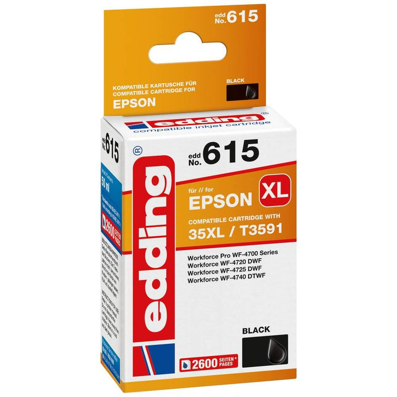 edding EDD-615 schwarz Tintenpatrone ersetzt EPSON