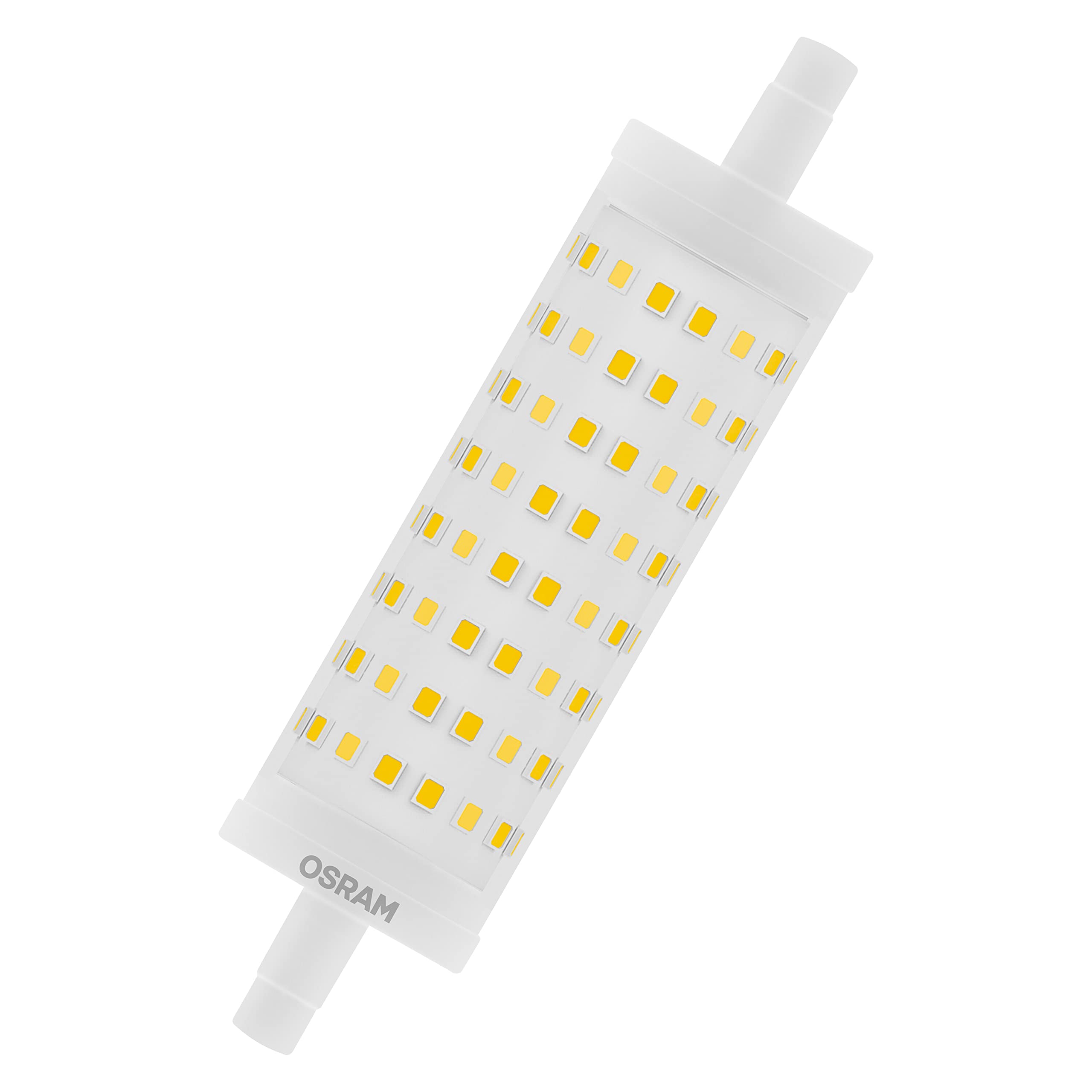 OSRAM dimmable LED flashlight with R7s base, 16 W LED tube, replacement for 125 W bulb, warm white (2700K)\ Single-Pack 125 W-Replacement