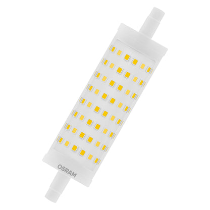 OSRAM dimmable LED flashlight with R7s base, 16 W LED tube, replacement for 125 W bulb, warm white (2700K)\ Single-Pack 125 W-Replacement