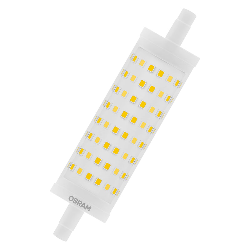 OSRAM dimmable LED flashlight with R7s base, 16 W LED tube, replacement for 125 W bulb, warm white (2700K)\ Single-Pack 125 W-Replacement