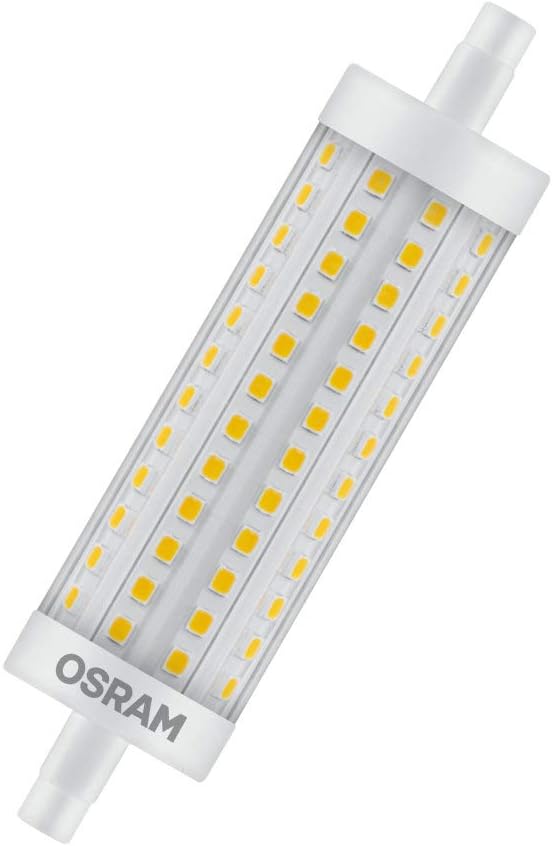 OSRAM dimmable LED flashlight with R7s base, 16 W LED tube, replacement for 125 W bulb, warm white (2700K)\ Single-Pack 125 W-Replacement
