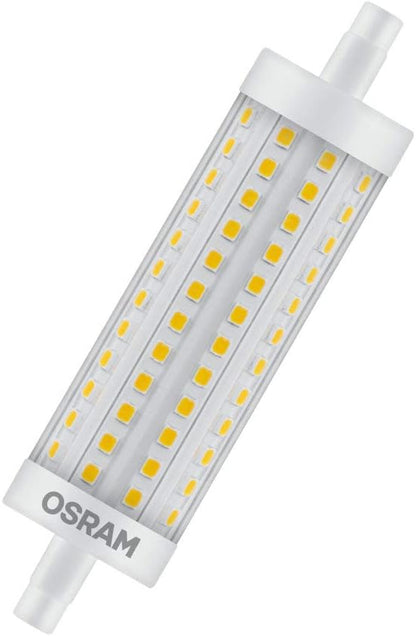 OSRAM dimmable LED flashlight with R7s base, 16 W LED tube, replacement for 125 W bulb, warm white (2700K)\ Single-Pack 125 W-Replacement