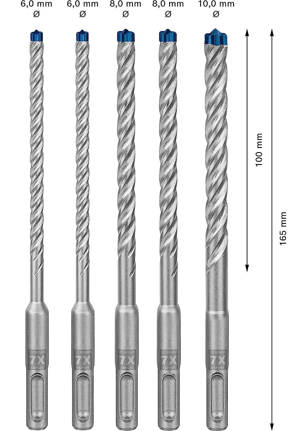BOSCH EXPERT SDS plus-7X Hammerbohrer-Set