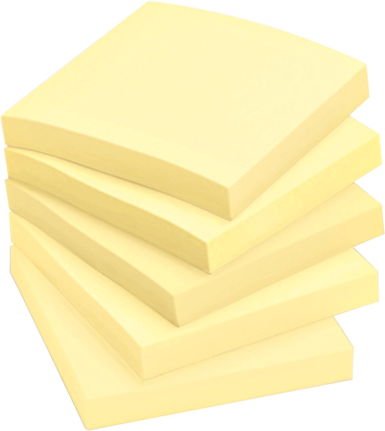 Post-it Super Sticky Notes Canary Yellow, Pack of 12 Pads, 90 Sheets per Pad, 76 mm x 76 mm, Yellow Color - Extra Sticky Notes For Note Taking, To Do Lists & Reminders