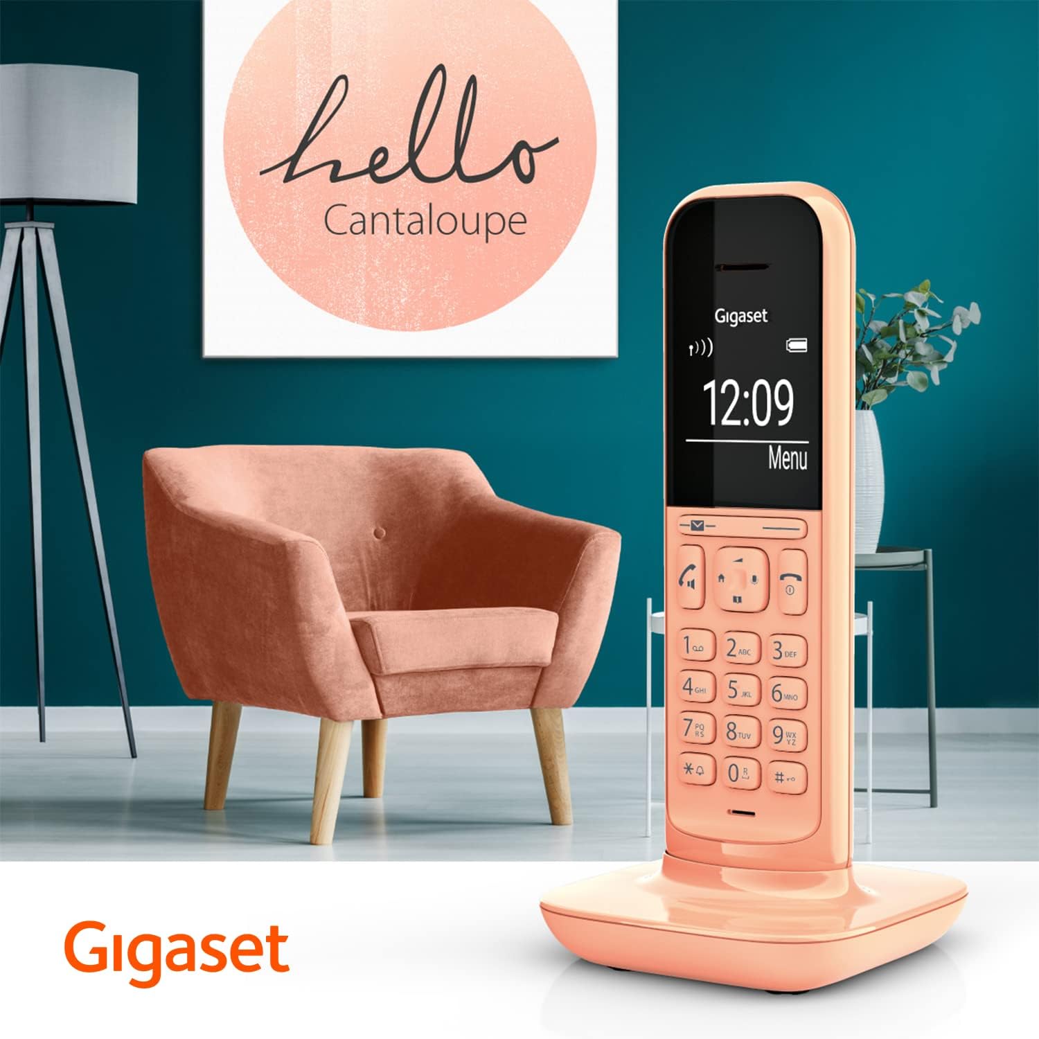 Gigaset CL390 Schnurlostelefon cantaloupe