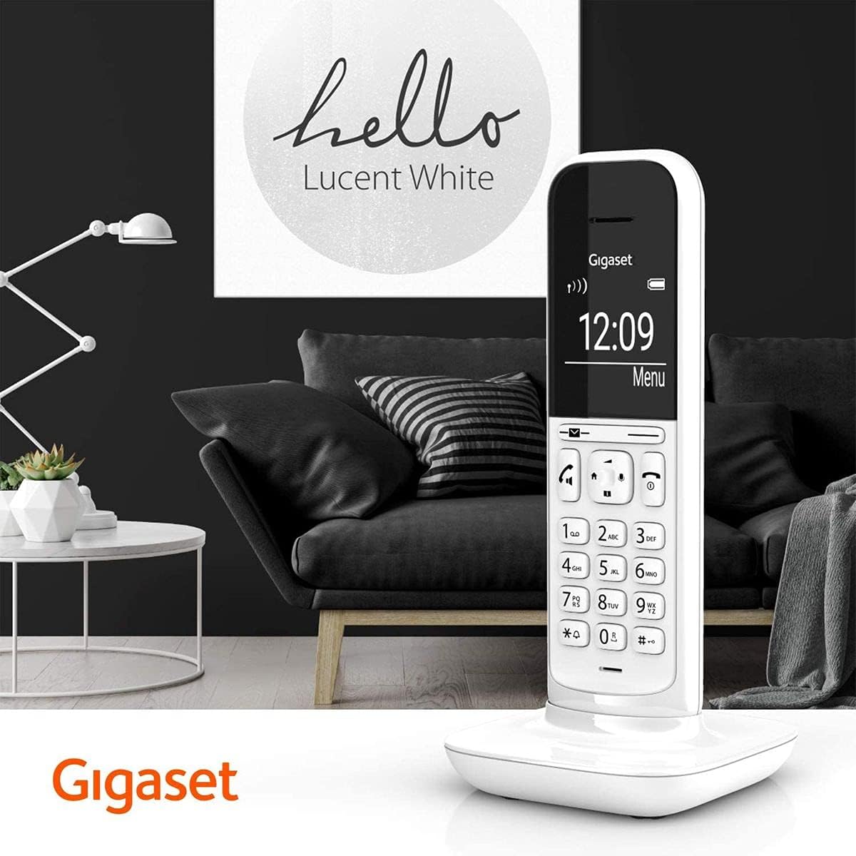 Gigaset CL390 Analog/DECT telephone White