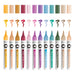 Molotow Aqua Colour Brush (Brush Pen Marker Basic Set 2, Brush Tip for Watercolour and Hand Lettering) 12 Pieces Assorted Case Basic Set 2