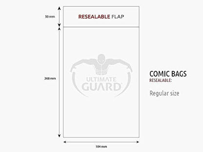 Ultimate Guard Comic Bags (Regular, Transparent