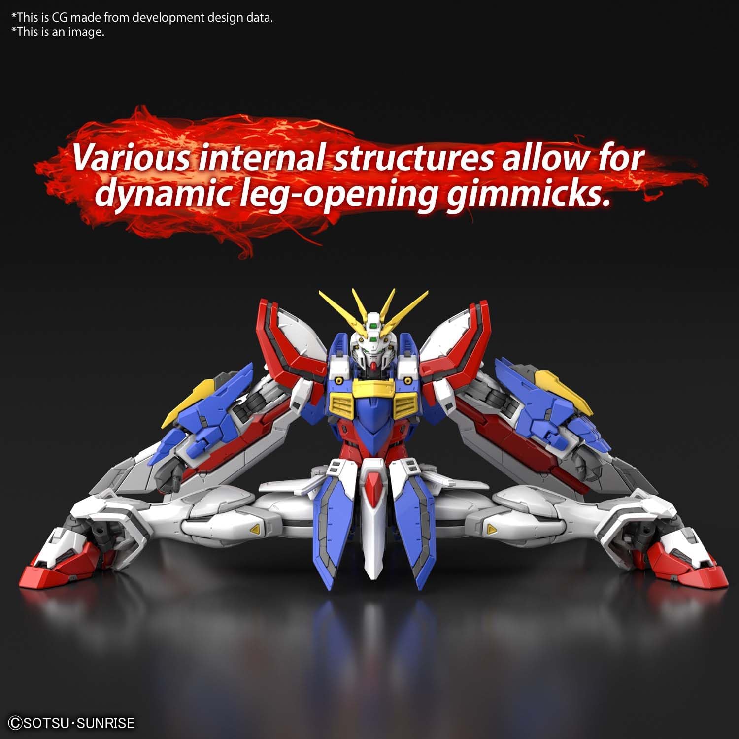 Bandai Model Kit Gundam - RG 1/144 God Gundam - Model Kit