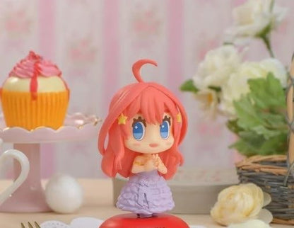 SEGA The Quintessential Quintuplets: The Movie statuette PVC Chubby Collection Itsuki Nakano 11 cm