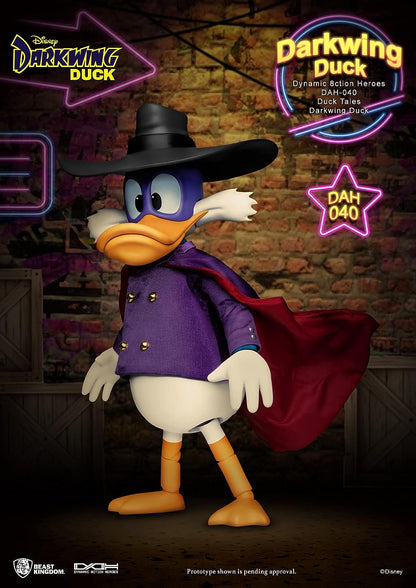 Beast Kingdom DuckTales: Darkwing Duck DAH-040 Dynamic 8ction Heros Action Figure, Multicolor