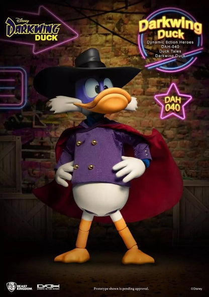 Beast Kingdom DuckTales: Darkwing Duck DAH-040 Dynamic 8ction Heros Action Figure, Multicolor