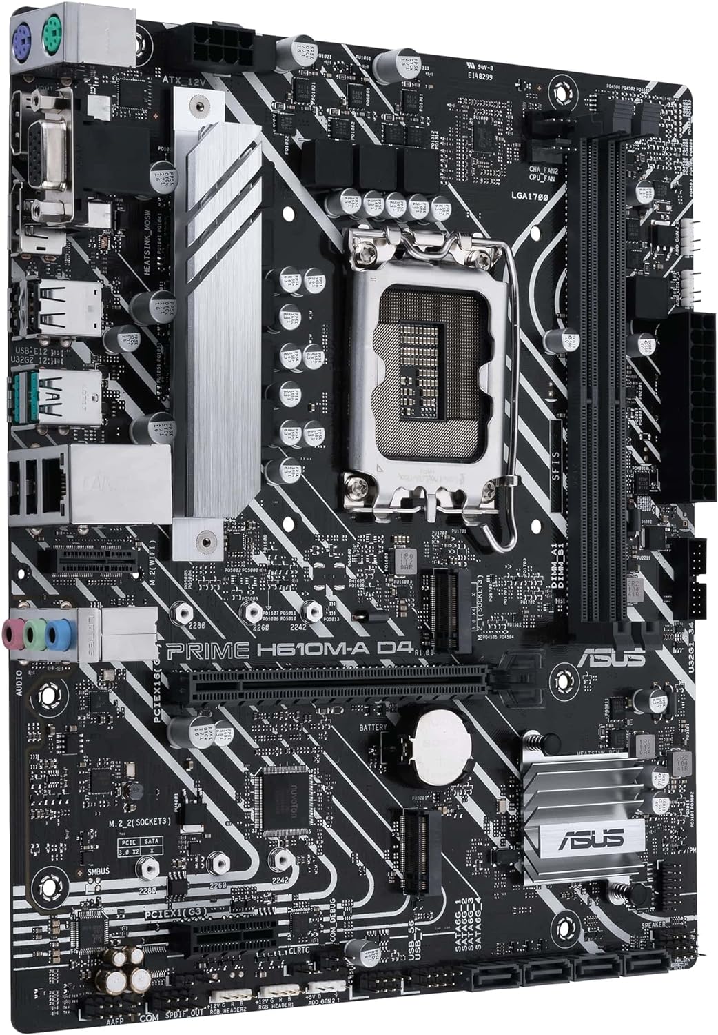 Asus PRIME H610M-A D4 CSM - Corporate Stable Model, Intel H610, 1700, Micro ATX, 2 DDR4, VGA, HDMI, DP, PCIe4, 2x M.2