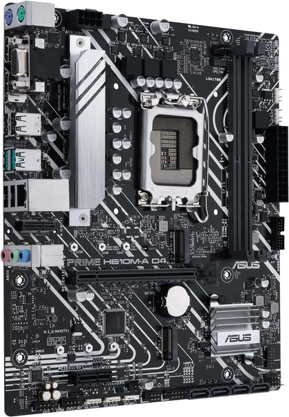 Asus PRIME H610M-A D4 CSM - Corporate Stable Model, Intel H610, 1700, Micro ATX, 2 DDR4, VGA, HDMI, DP, PCIe4, 2x M.2