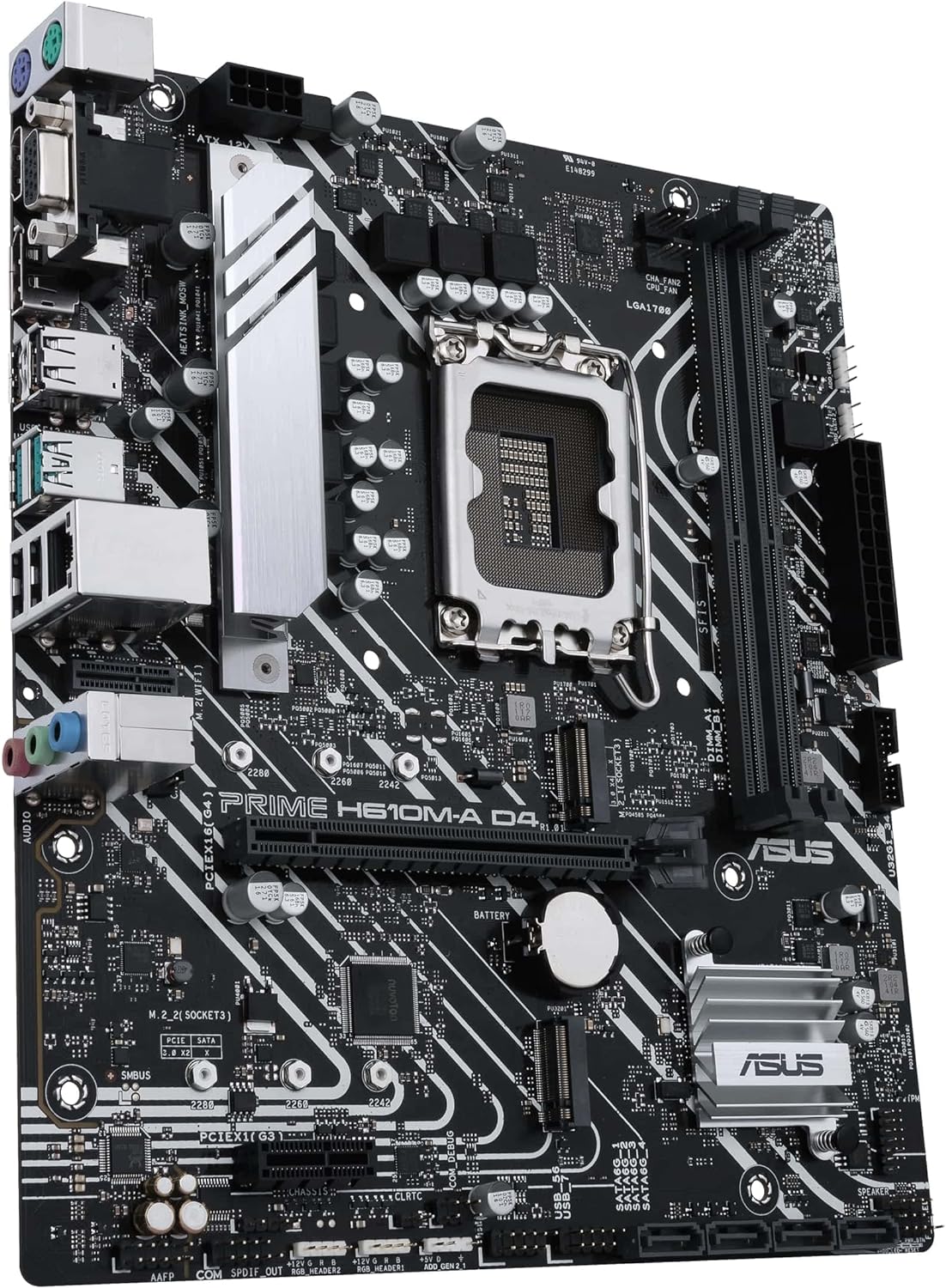 Asus PRIME H610M-A D4 CSM - Corporate Stable Model, Intel H610, 1700, Micro ATX, 2 DDR4, VGA, HDMI, DP, PCIe4, 2x M.2
