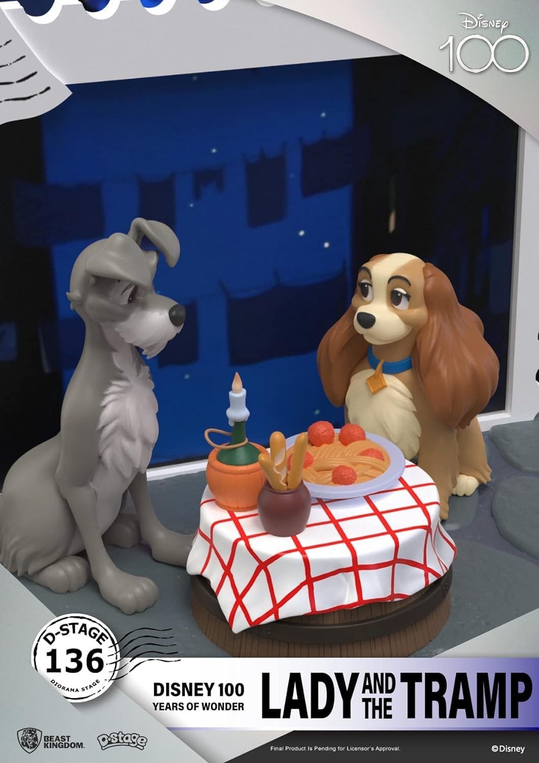 Beast Kingdom - Disney 100 Years - DS-136 Lady and the Tramp D-Stage 6 Statue