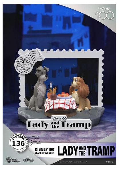 Beast Kingdom - Disney 100 Years - DS-136 Lady and the Tramp D-Stage 6 Statue