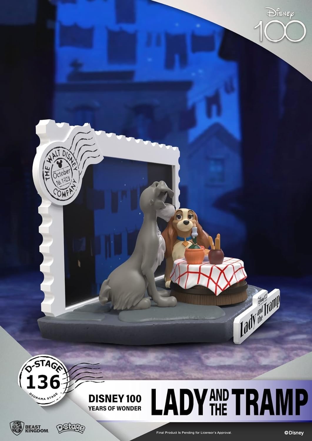 Beast Kingdom - Disney 100 Years - DS-136 Lady and the Tramp D-Stage 6 Statue
