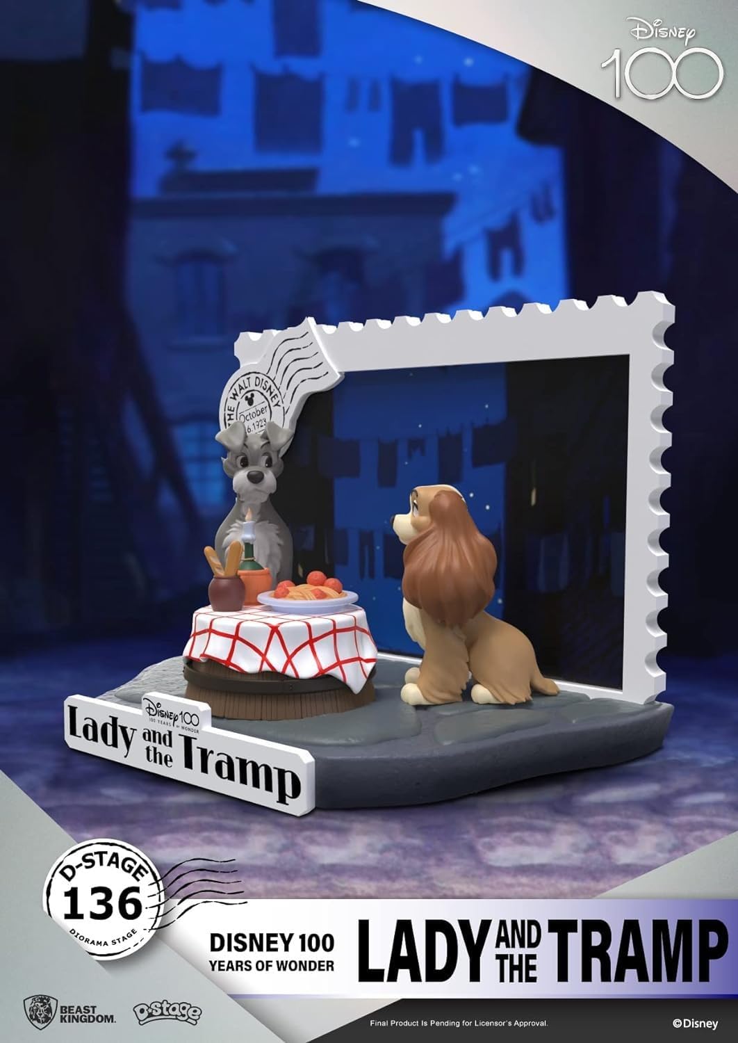 Beast Kingdom - Disney 100 Years - DS-136 Lady and the Tramp D-Stage 6 Statue