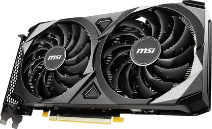 MSI GeForce RTX 3060 VENTUS 2X 12G OC Gaming Graphics Card - 12GB GDDR6, 1807 MHz, PCI Express Gen 4, 192-bit, 3x DP (v1.4), HDMI 2.1 (Supports 4K