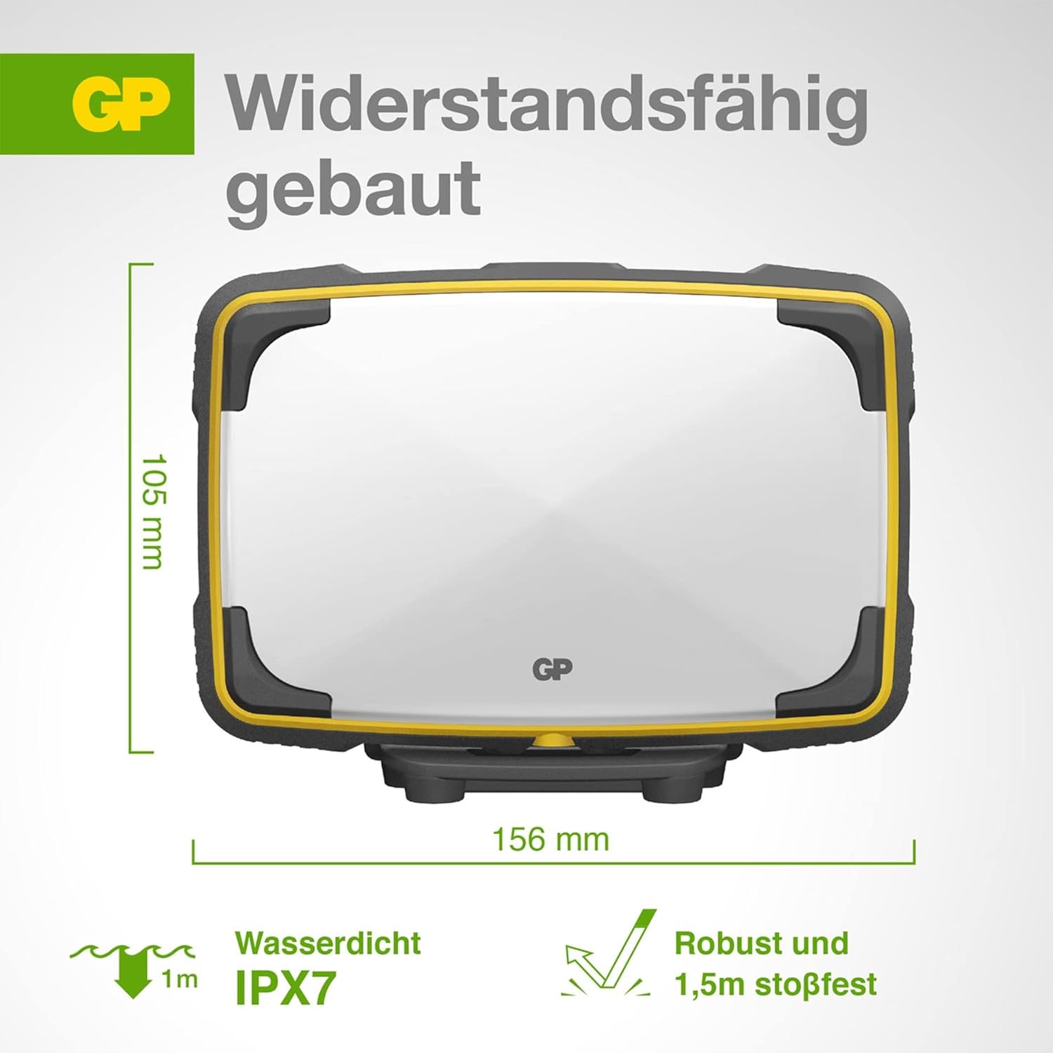 GP DISCOVERY 1200 Akku-LED-Baustrahler grau