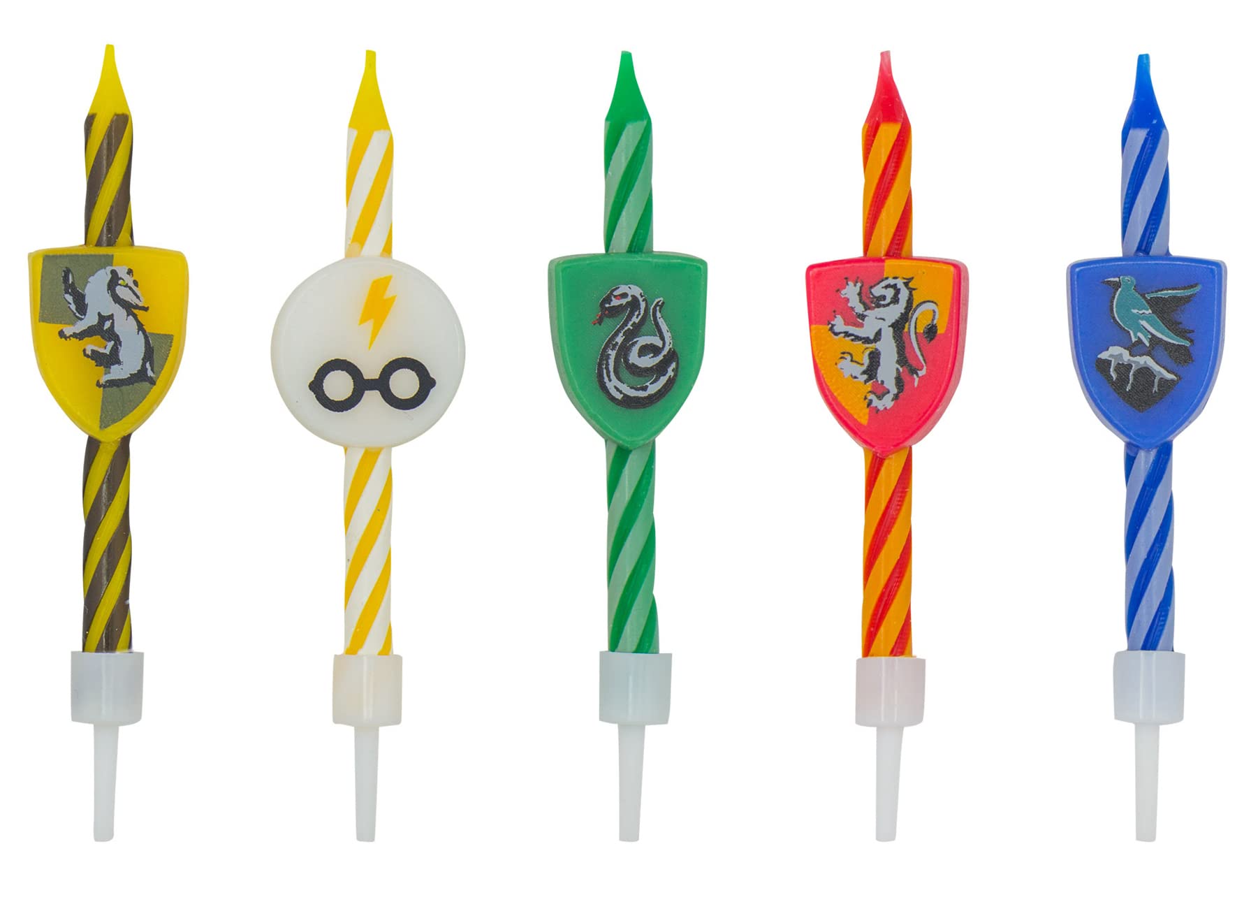 Cinereplicas Harry Potter - Bougies Harry Potter Logos (Set de 10) - Licence Officielle (Logos maison