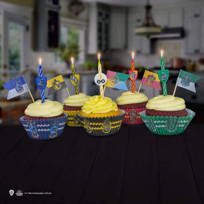 Cinereplicas Harry Potter - Bougies Harry Potter Logos (Set de 10) - Licence Officielle (Logos maison