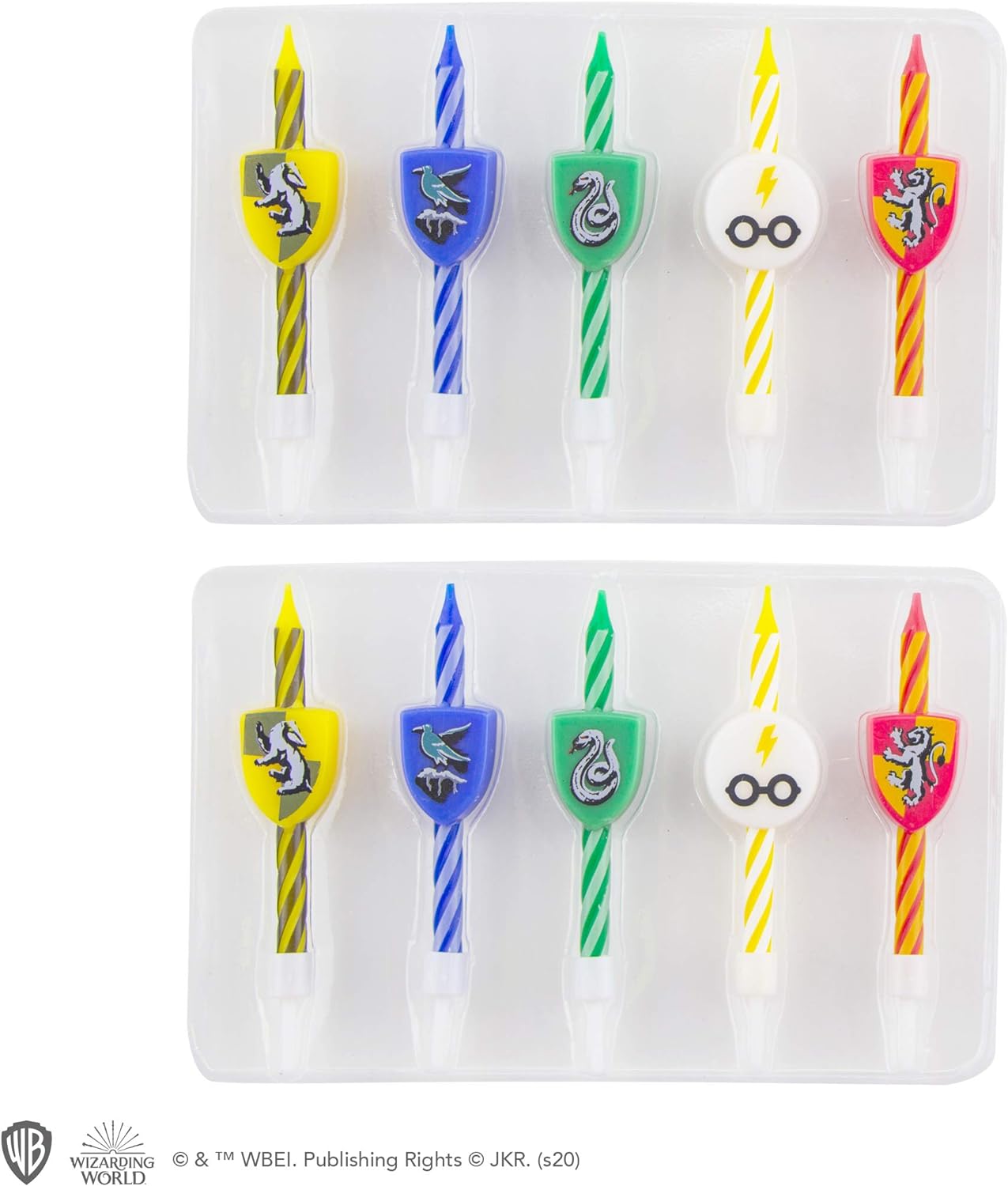Cinereplicas Harry Potter - Bougies Harry Potter Logos (Set de 10) - Licence Officielle (Logos maison