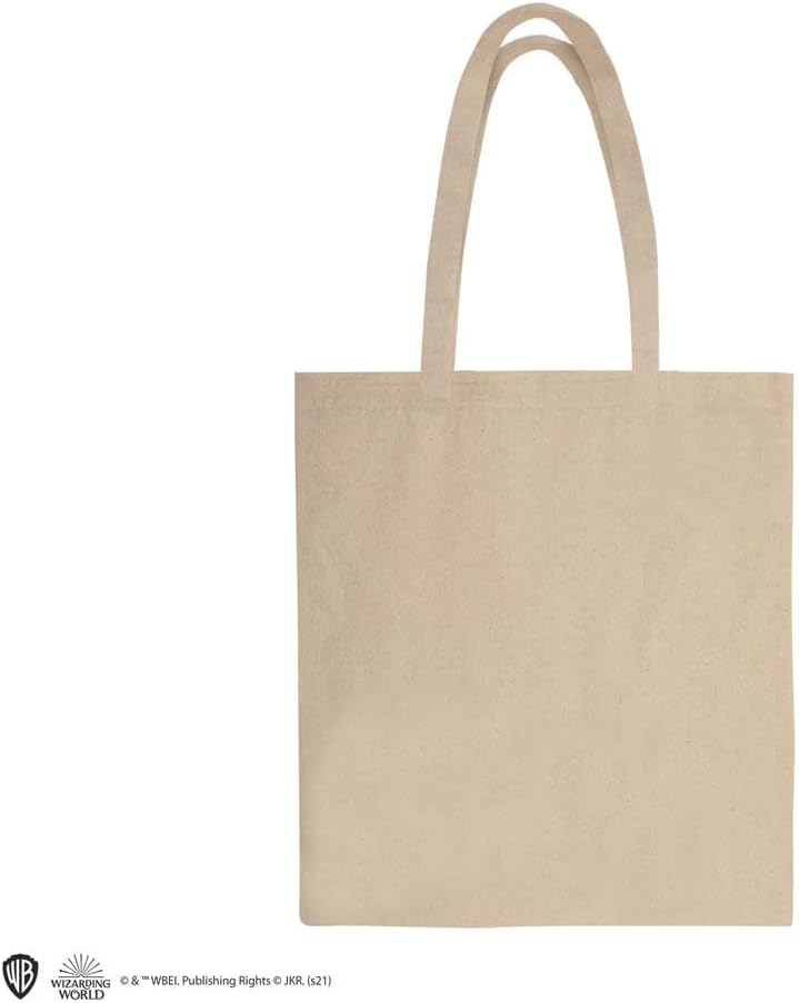 HARRY POTTER Totebag Slytherin, Bolsa de Viaje Unisex Adulto, Blanco Roto Verde