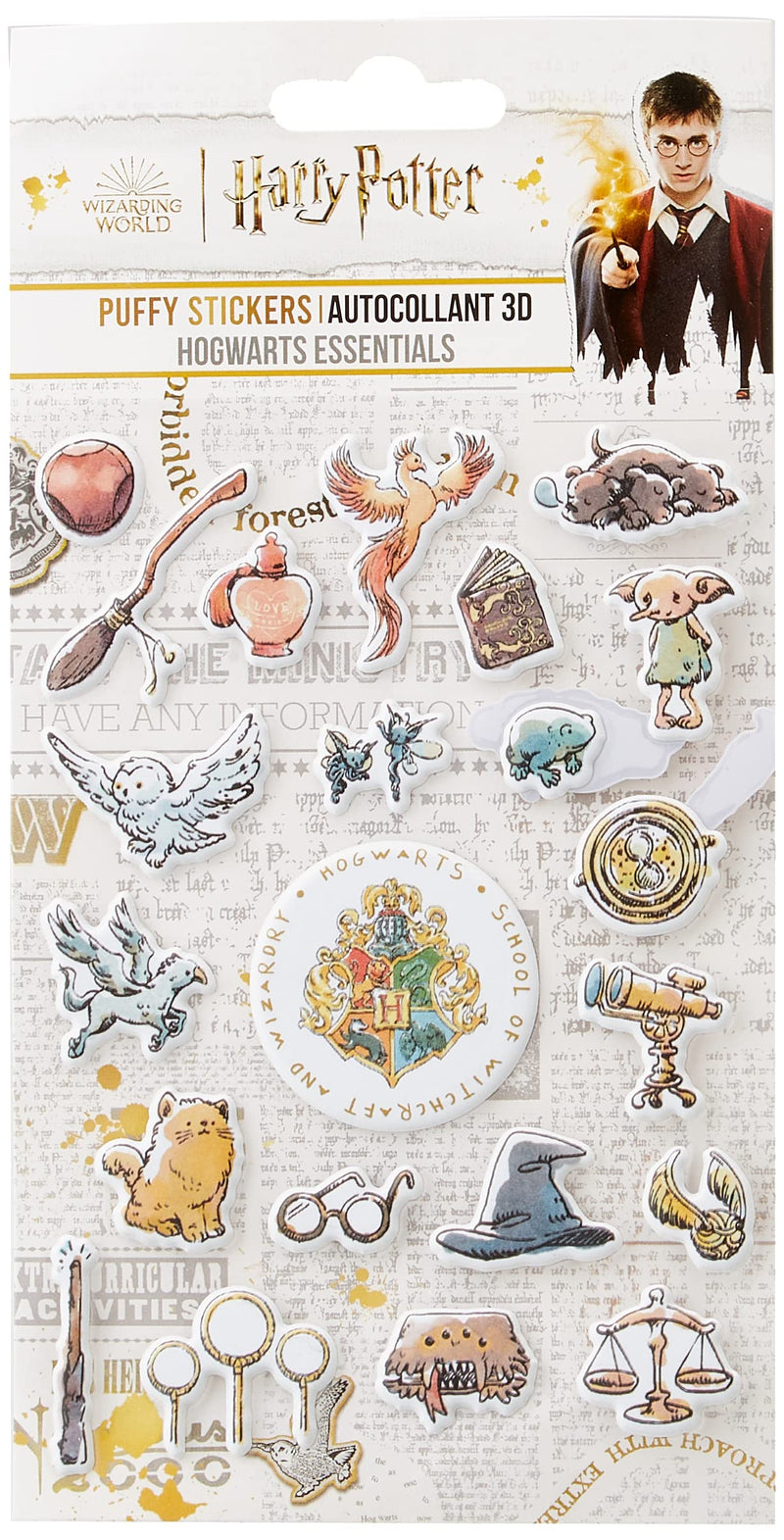 HARRY POTTER Foam STIKERS Cute WIZARD-4895205608993 Stickers, Multicoloured (26245