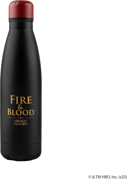 Cinereplicas Game of Thrones Targaryen 500 ml Stainless Steel Insulated Water Bottle, Official Licence