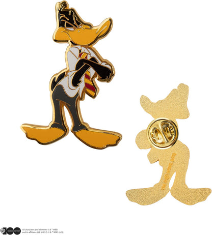 Cinereplicas - Set of 2 Pins en Métal Bugs Bunny et Daffy Duck à Poudlard ~5 cm - Licence Officielle