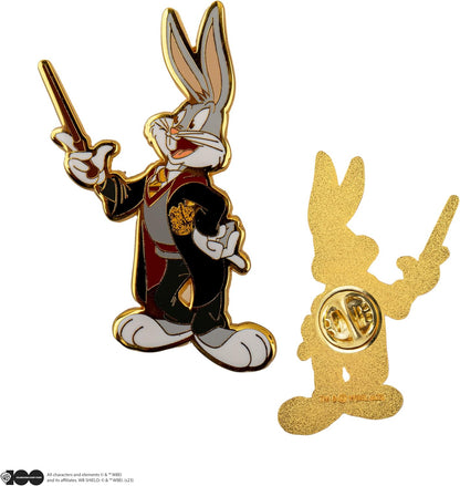 Cinereplicas - Set of 2 Pins en Métal Bugs Bunny et Daffy Duck à Poudlard ~5 cm - Licence Officielle