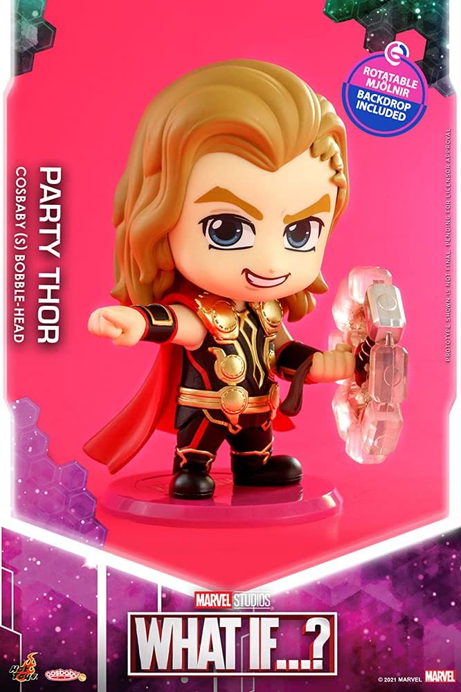 Hot Toys What If...? Cosbaby (S) Party Thor Figure 10cm