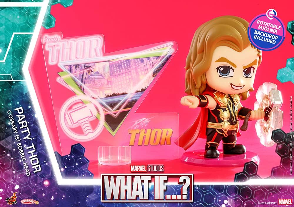 Hot Toys What If...? Cosbaby (S) Party Thor Figure 10cm