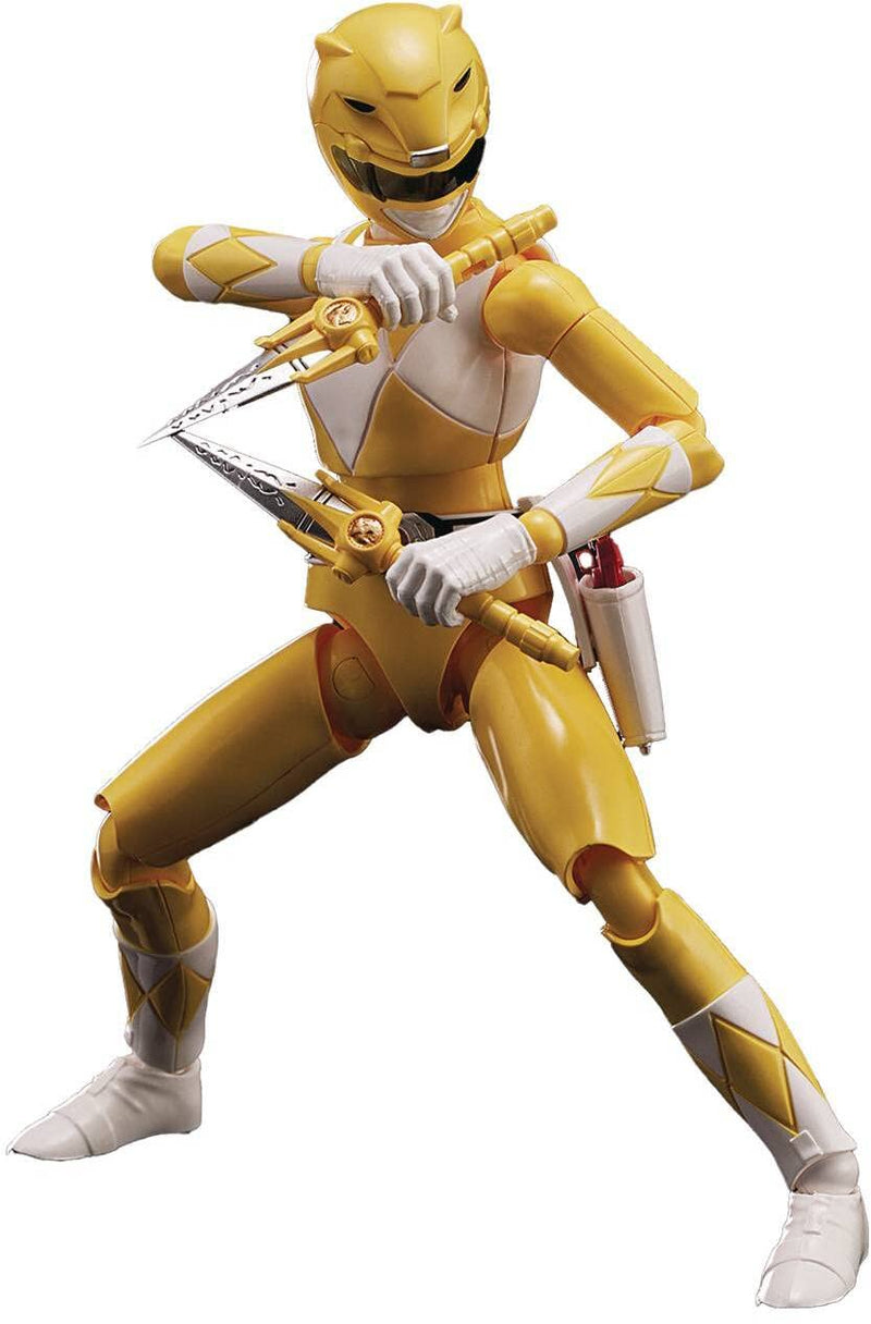 Flame Toys Power Rangers figurine Furai Model Plastic Model Kit Yellow Ranger 13 cm
