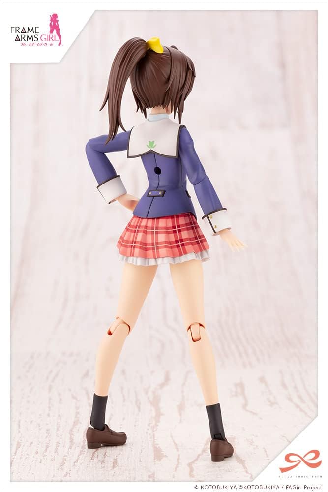Kotobukiya Sousai Shojo Teien figurine Plastic Model Kit 1/10 Ao Gennai Wakaba Girls' High School Winter Clothes 16 cm