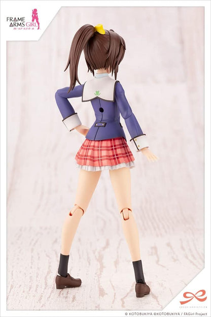 Kotobukiya Sousai Shojo Teien figurine Plastic Model Kit 1/10 Ao Gennai Wakaba Girls' High School Winter Clothes 16 cm