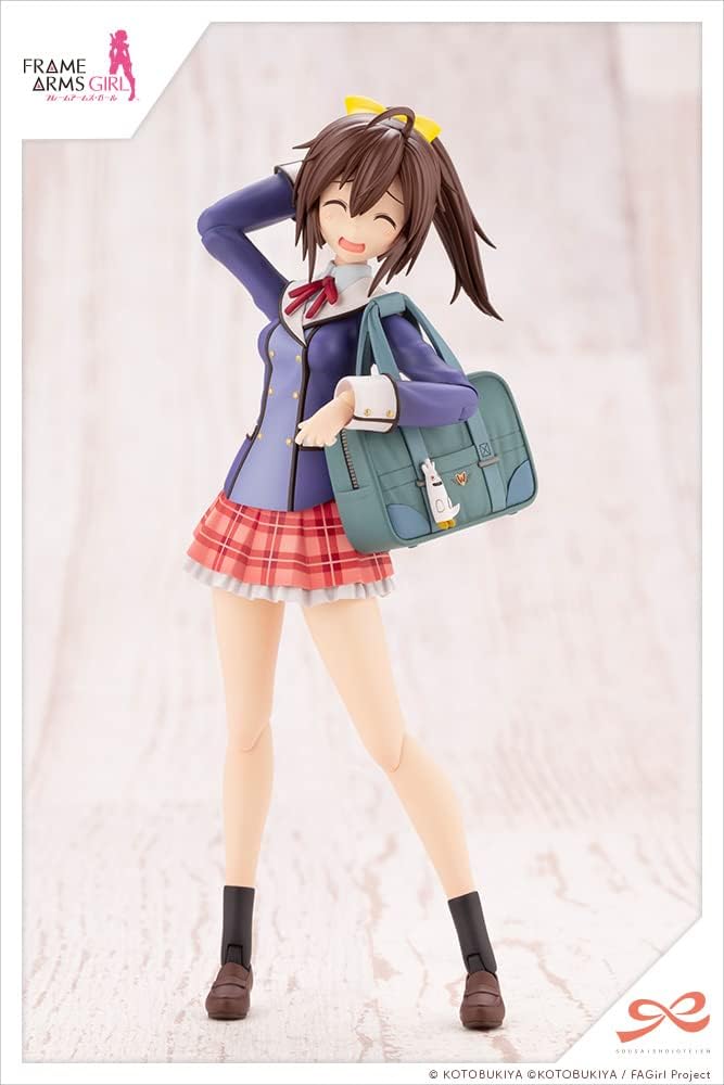 Kotobukiya Sousai Shojo Teien figurine Plastic Model Kit 1/10 Ao Gennai Wakaba Girls' High School Winter Clothes 16 cm