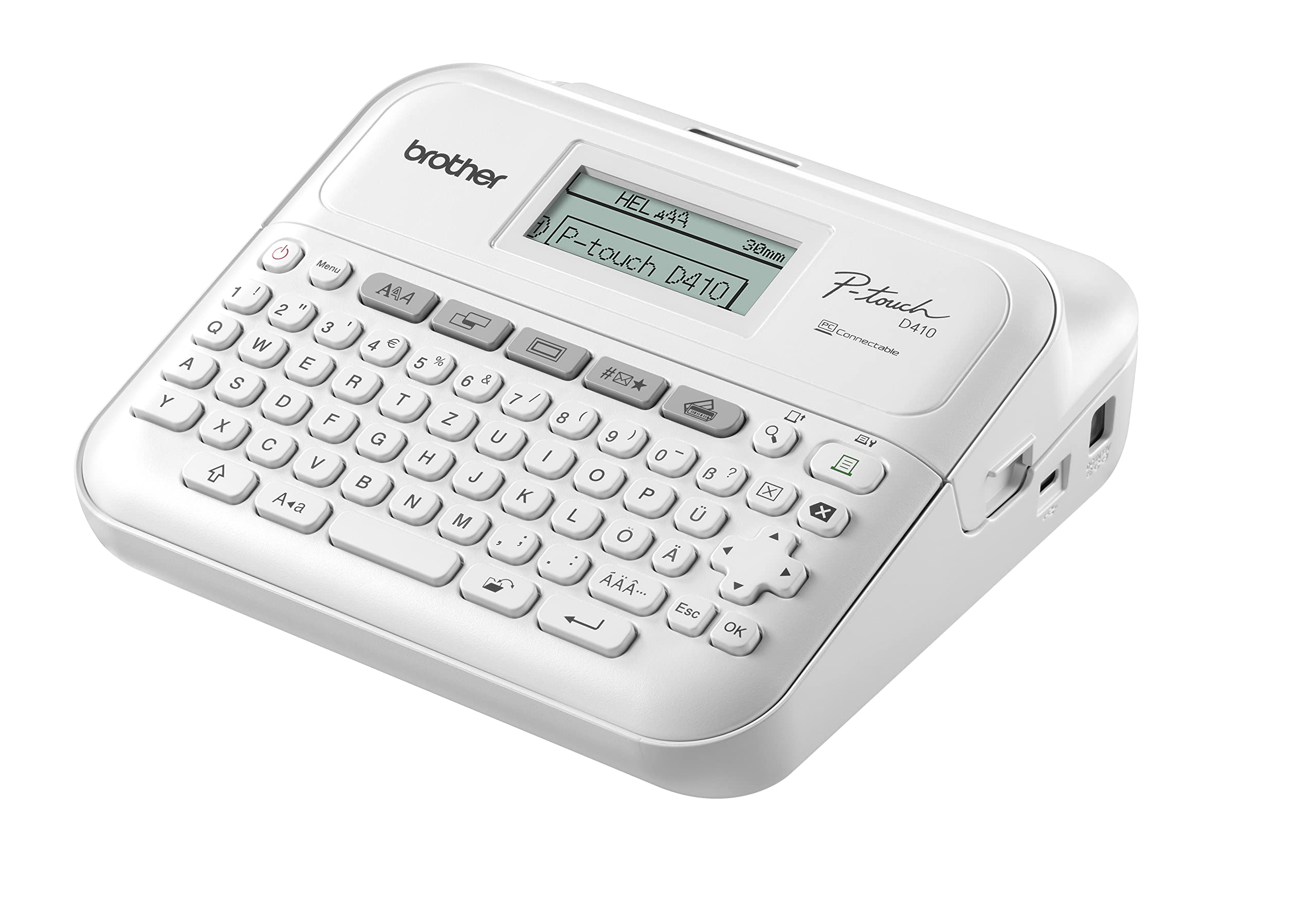 Brother PT-D410 Beschriftungsgerät für das Homeoffice und Büro (für 3, 5 bis 18 mm breite TZE-Schriftbänder, bis zu 20 mm/Sek. Druckgeschwindigkeit