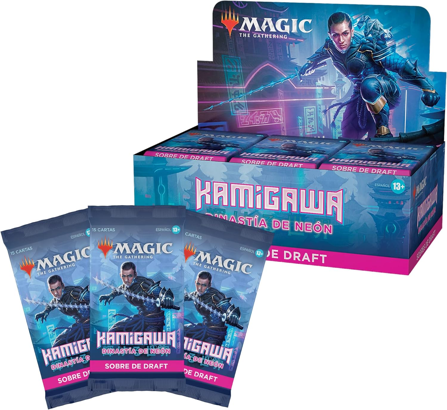 Magic the Gathering Kamigawa: Neon Dynasty présentoir boosters de draft (36) *ESPAGNOL*