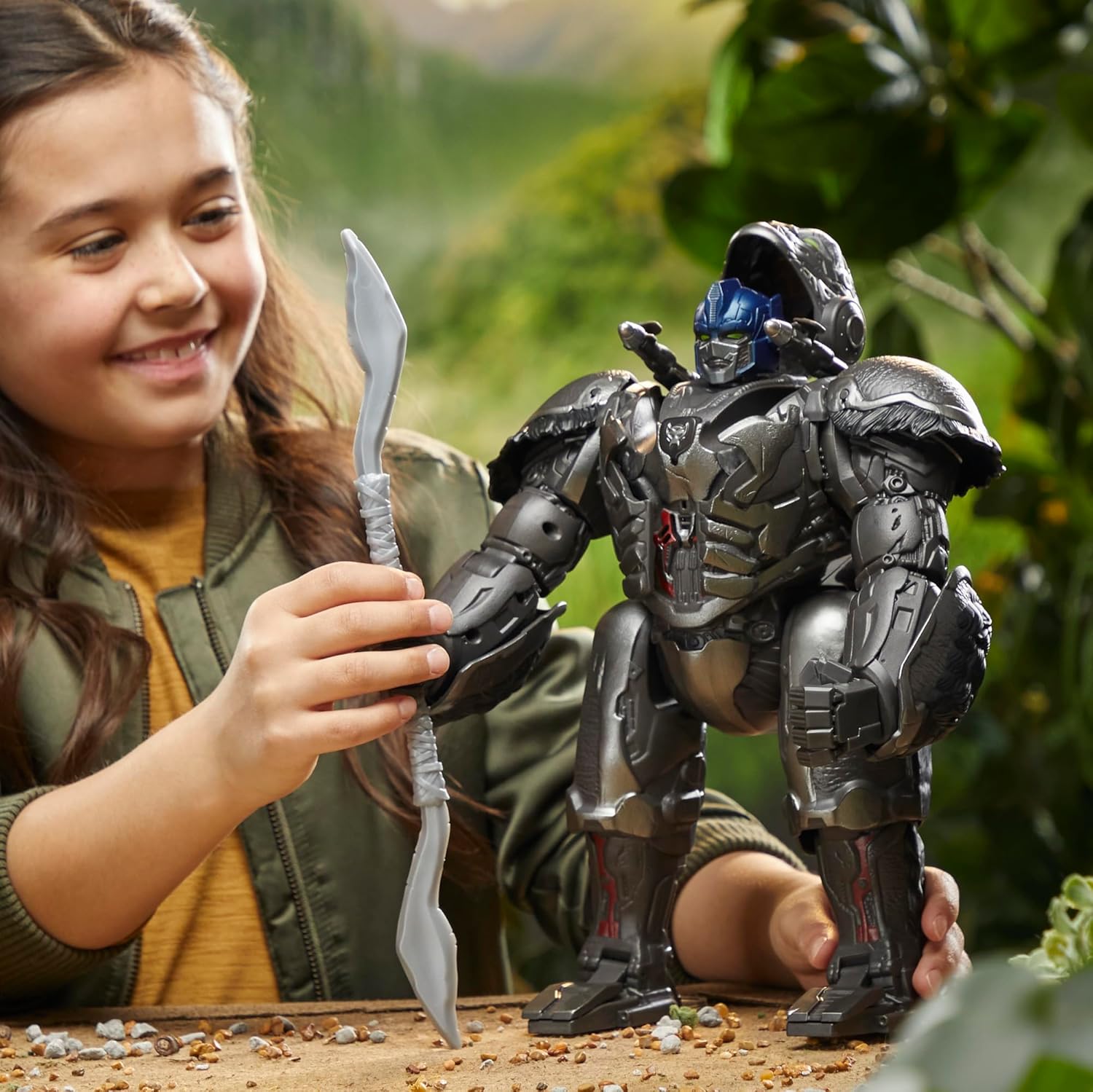 TRANSFORMERS: Rise of the Beasts Command & Convert Animatronic Optimus Primal 31.5-cm Electronic Toy For 6+ Years, Includes: figure, 2 accessories and instructions. PRIMAL ANIMATRONIC