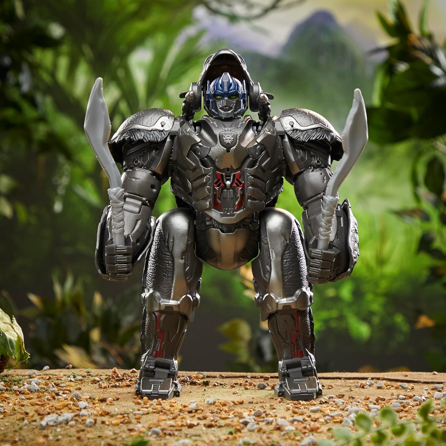 TRANSFORMERS: Rise of the Beasts Command & Convert Animatronic Optimus Primal 31.5-cm Electronic Toy For 6+ Years, Includes: figure, 2 accessories and instructions. PRIMAL ANIMATRONIC