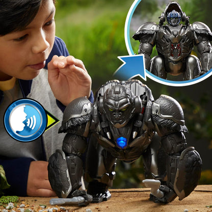 TRANSFORMERS: Rise of the Beasts Command & Convert Animatronic Optimus Primal 31.5-cm Electronic Toy For 6+ Years, Includes: figure, 2 accessories and instructions. PRIMAL ANIMATRONIC