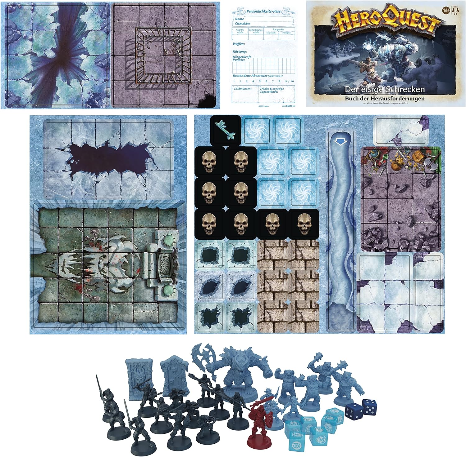 Hasbro Avalon Hill HeroQuest The Ice Terror Adventure Pack, Ages 14+, HeroQuest Base Game Required Expansion: The icy terror
