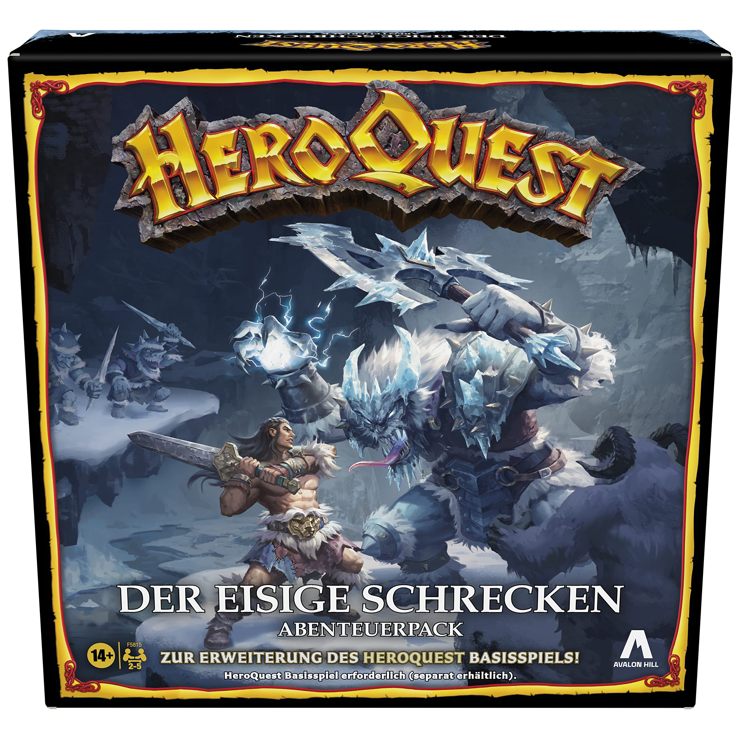 Hasbro Avalon Hill HeroQuest The Ice Terror Adventure Pack, Ages 14+, HeroQuest Base Game Required Expansion: The icy terror
