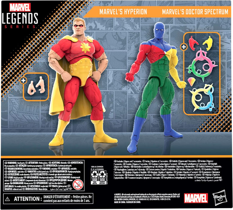 Marvel Squadron Supreme Legends Pack of 2 Hyperion Doctor Spectrum 6-inch Action Figures