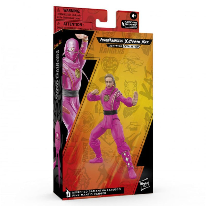 Hasbro Power Rangers x Cobra Kai Ligtning Collection figurine Morphed Samantha LaRusso Pink Mantis Ranger 15 cm