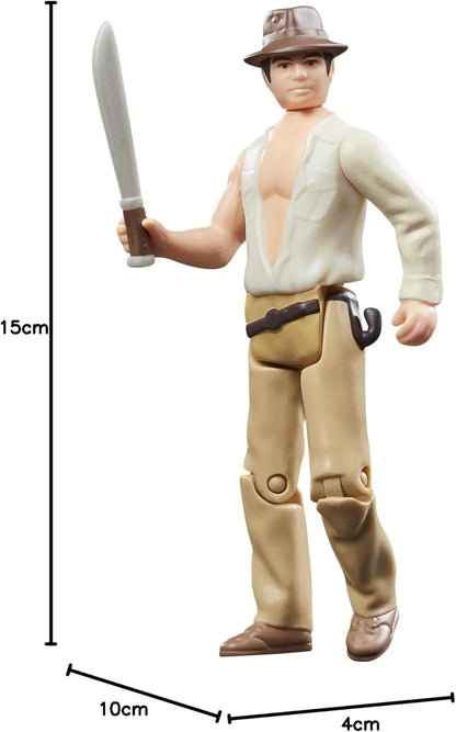 Hasbro Indiana Jones et le Temple Maudit Retro Collection Figurine Indiana Jones de 9.5 cm